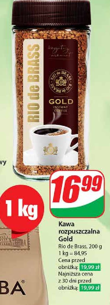 Kawa Rio de brass gold promocja