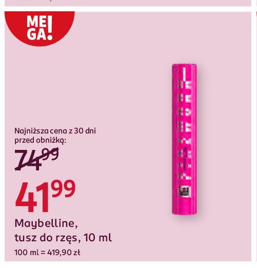 Tusz do rzęs Maybelline firework promocja