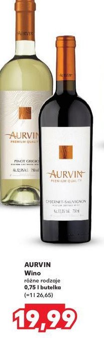 Wino Aurvin cabernet-sauvignon promocja w Kaufland