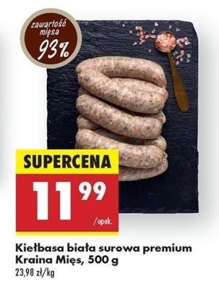 Kiełbasa biała surowa Kraina mięs promocja
