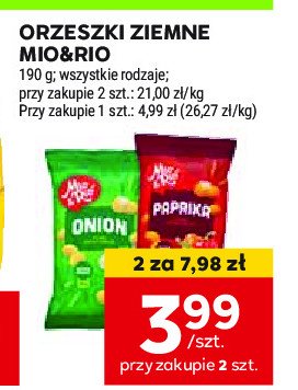 Orzeszki ziemne cebulka Mio&rio promocja