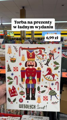 Torba na prezenty w ładnym wydaniu promocja w Biedronka