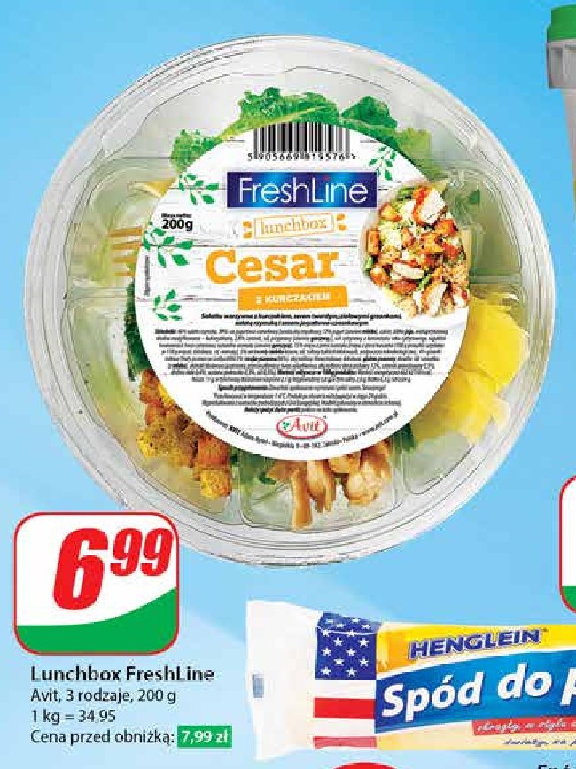 Sałatka cesar Freshline promocja