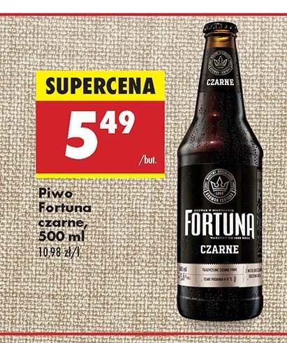 Piwo Fortuna czarne Browar fortuna promocja