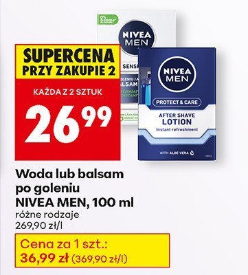 Woda po goleniu NIVEA MEN, 100 ml promocja w Biedronka