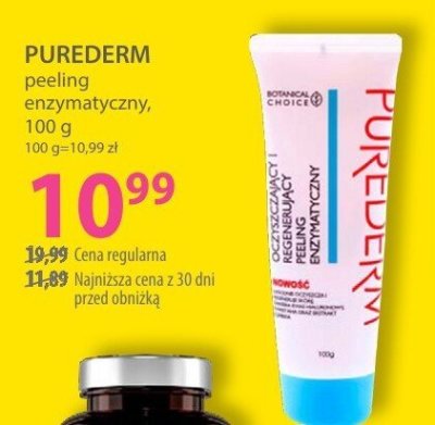 Peeling enzymatyczny Purederm promocja w Hebe