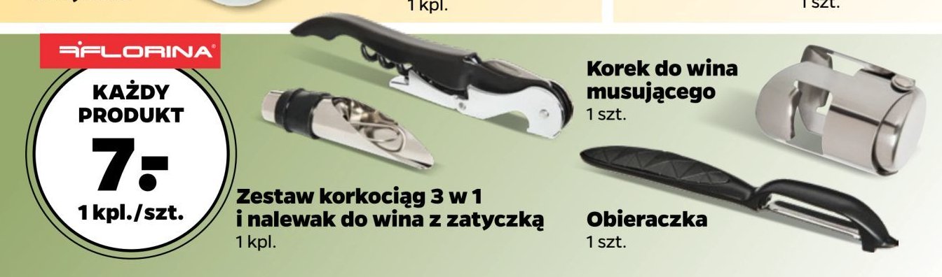 Korek do wina musującego Florina (florentyna) promocja