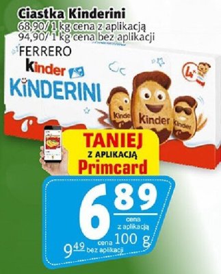 Ciastka Kinderini FERRERO promocja w Prim Market