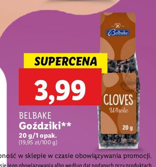 Goździki Belbake promocja