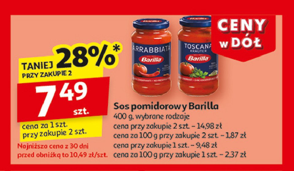 Sos toscana Barilla promocja