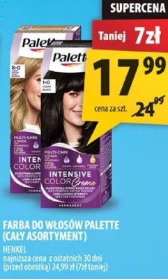 Farba do włosów Palette (cały asortyment) promocja w Arhelan