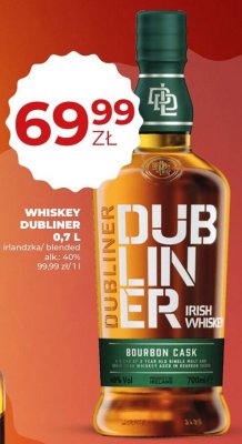 Whiskey Dubliner irlandzka/blended 0,7L promocja w Duży Ben