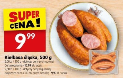 Kiełbasa śląska, 500 g promocja w Twój Market