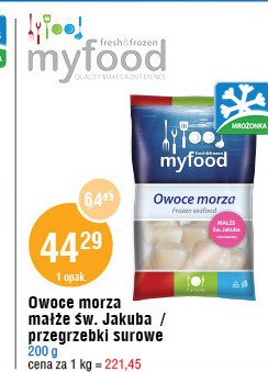 Przegrzebki surowe Myfood promocja