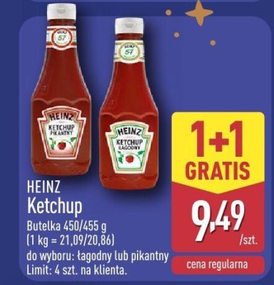 Ketchup łagodny promocja w Aldi