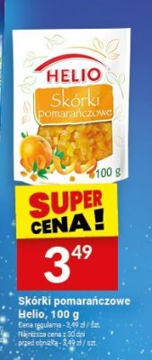Skórki pomarańczowe Helio, 100 g promocja w Twój Market