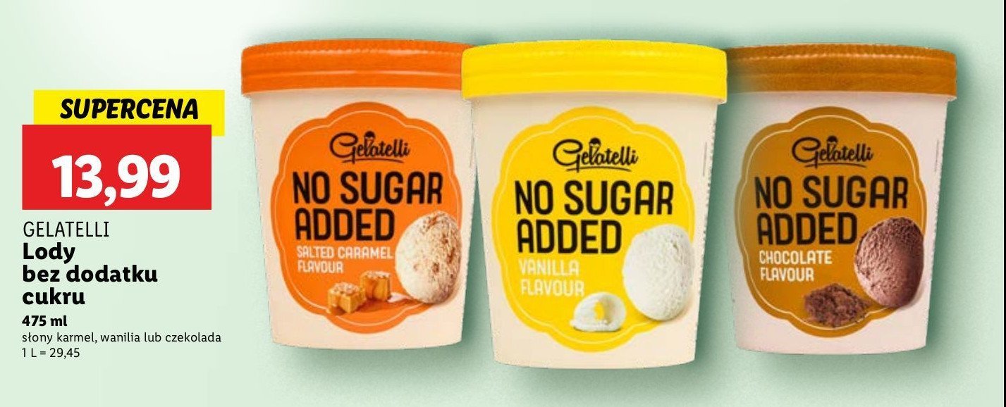 Lody no sugar czekolada Gelatelli promocja w ABC