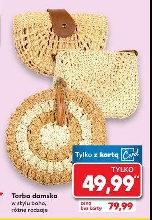 Torba damska w stylu boho promocja w Kaufland