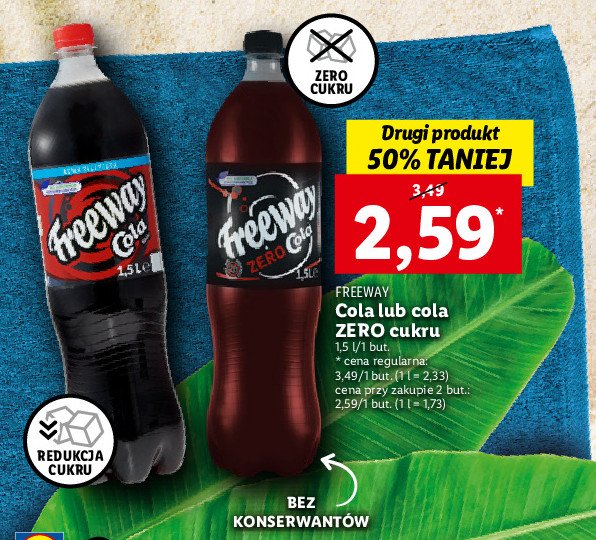 Cola zero Freeway promocje