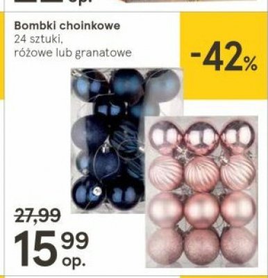 Bombki choinkowe niebieskie promocja