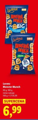 Chipsy Monster Munch, różne rodzaje promocja w Lidl