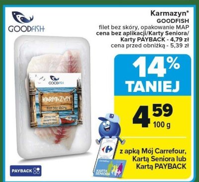 Filet bez skóry Karmazyn GOODFISH promocja w Carrefour