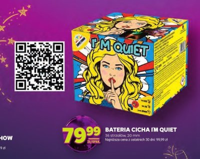 Bateria fajerwerków Cicha I'm Quiet promocja w Stokrotka