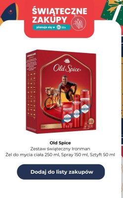 Świąteczny zestaw kosmetyków Ironman: Żel do mycia, dezodorant w sprayu oraz w sztyfcie promocja w Biedronka