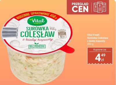 Surówka Colesław z białej kapusty Vital Fresh promocja w Biedronka