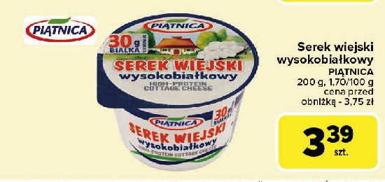 Serek wiejski wysokobiałkowy Piątnica promocja