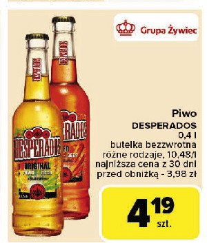 Piwo Desperados promocja w Carrefour Market