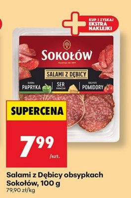 Salami z Dębicy w obsypkach 100 g promocja w Biedronka