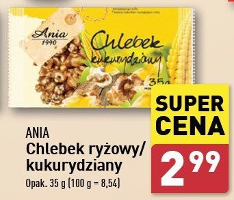 Chlebek kukurydziany Ania promocja w Aldi