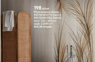 Płyta ścienna Areca promocja w Castorama