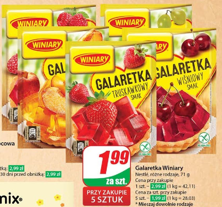 Galaretka malinowa Winiary galaretka promocja