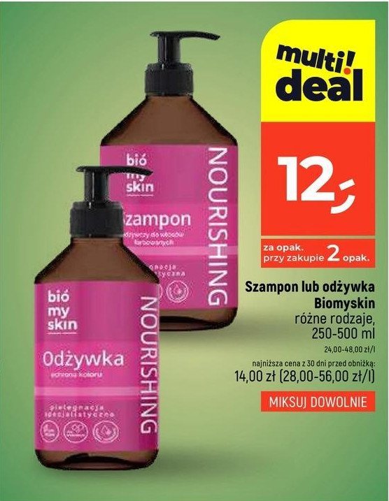 Odżywka do włosów nourishing BIO MY SKIN promocja