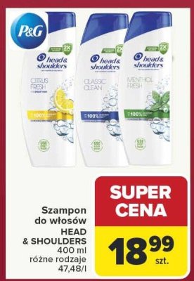 Szampon Head & Shoulders Citrus Fresh promocja w Carrefour
