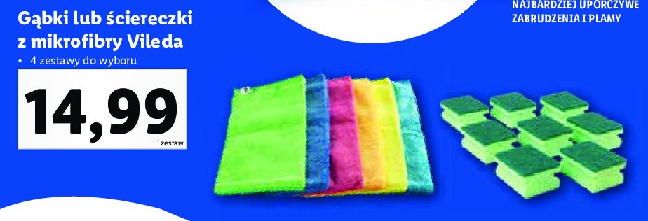 Ściereczki z mikrofibry colours Vileda promocja