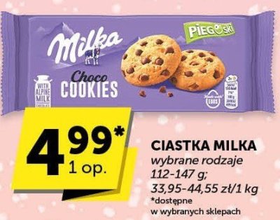 Ciastka Milka cookies promocja w Groszek