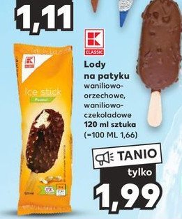 Lody waniliowo-czekoladowe K-classic promocja