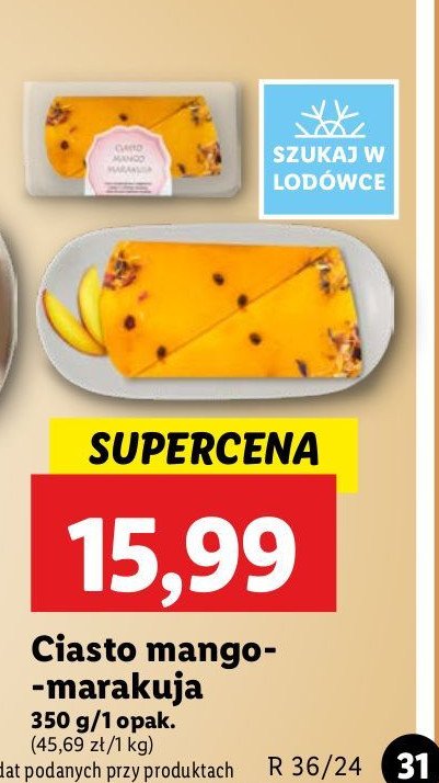 Ciasto mango-marakuja promocja