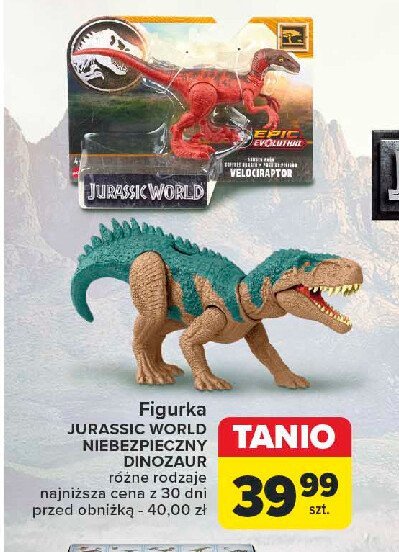 Figurka jurassic world Mattel promocja w Carrefour