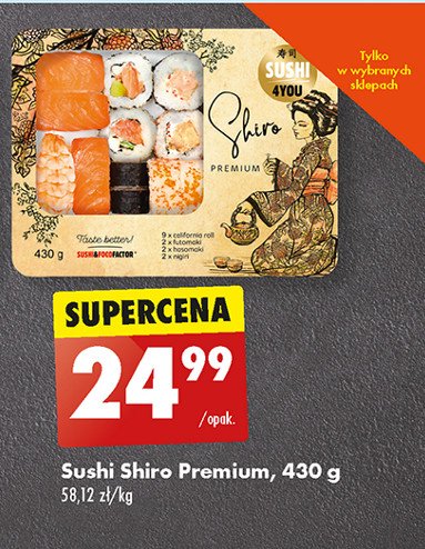 Sushi shiro premium Sushi 4you promocja