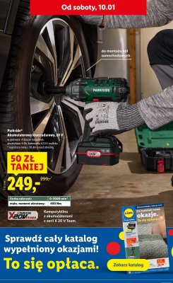 Akumulatorowy klucz udarowy Parkside 20 V promocja w Lidl