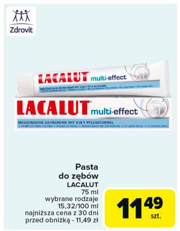 Pasta do zębów Lacalut multi-effect promocja