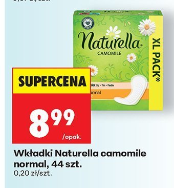 Wkładki camomile normal Naturella promocja w Biedronka