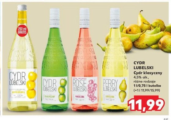 Cydr Cydr lubelski antonówka niefiltrowany promocja w Kaufland