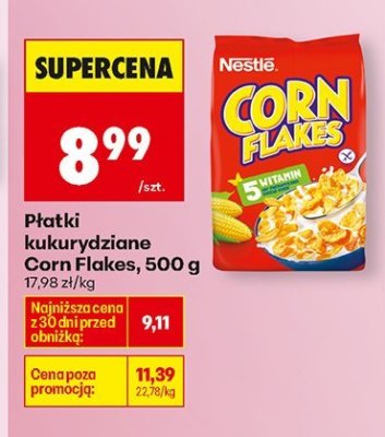 Płatki kukurydziane Corn Flakes Nestle promocja w Biedronka