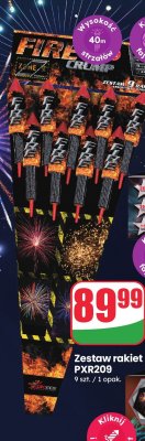 Zestaw rakiet Fire Crump PXR209 promocja w Dino