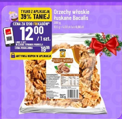 Orzechy włoskie łuskane Bacalis 300g promocja w POLOmarket